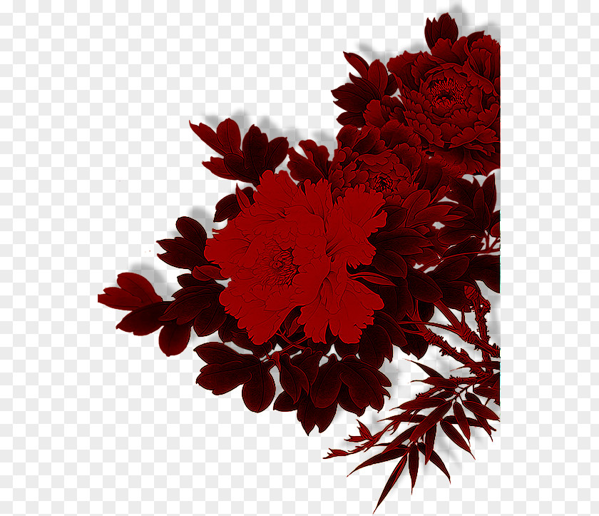 Peony Clip Art Moutan Red Image PNG