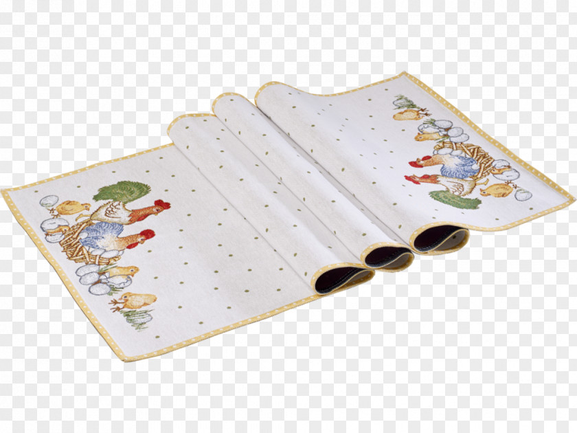 Table Chicken Textile Place Mats Easter PNG