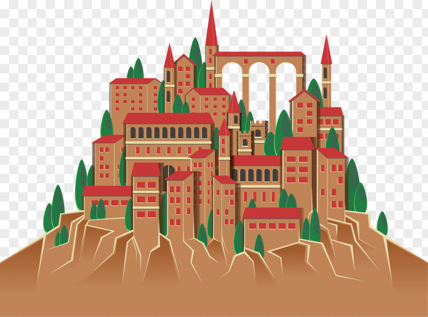 Vector Castle Clip Art PNG