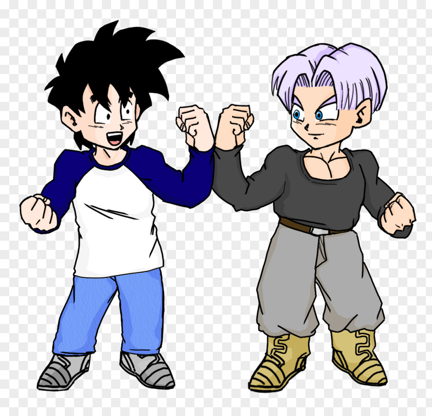 Futuristic Goten Goku Gohan Trunks Vegeta PNG