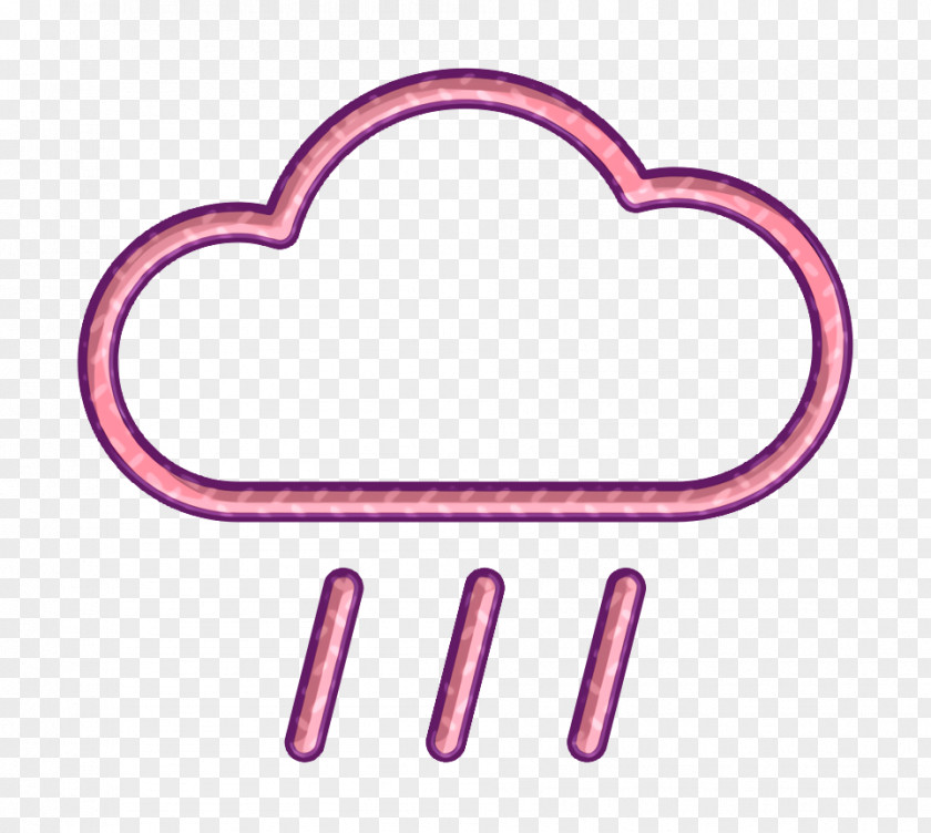 Love Violet Cloud Icon Rain Rainy PNG