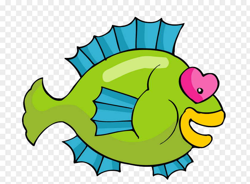 Painted Fish Tropical Clip Art PNG