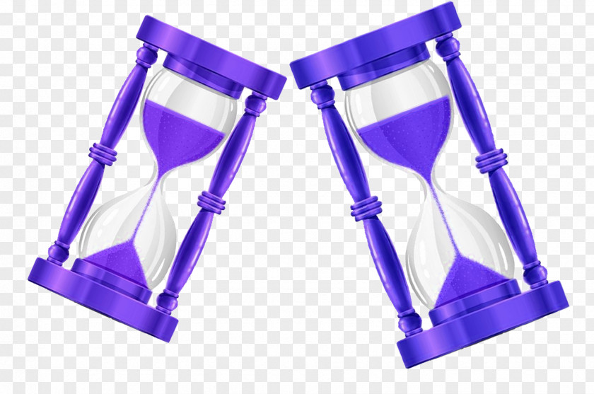 Purple Hourglass Icon PNG