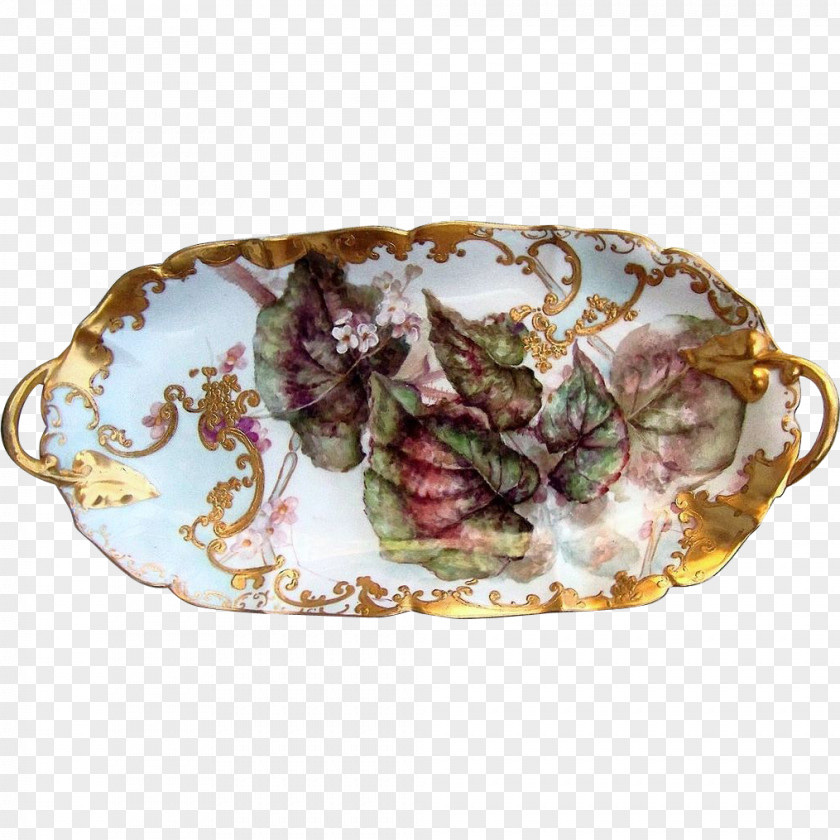 Hand-painted Floral Material Tableware Platter Plate Porcelain PNG
