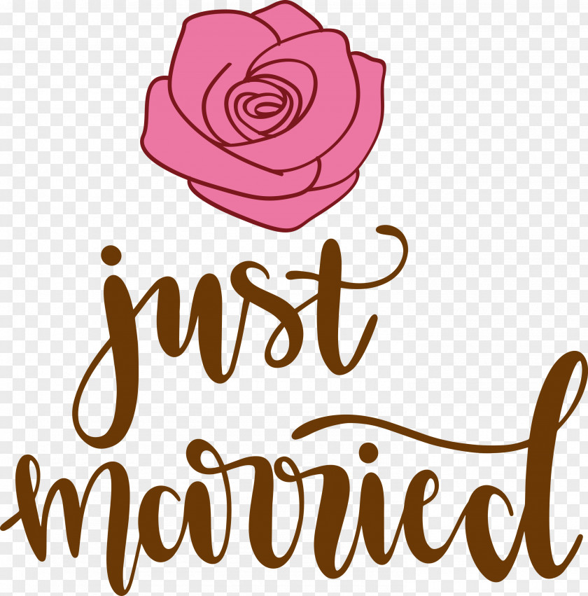 Just Married Wedding PNG