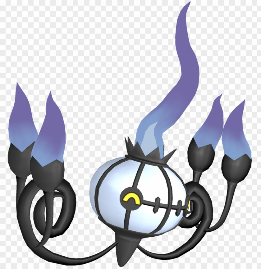 Pokemon Chandelure Image Lampent Digital Art PNG