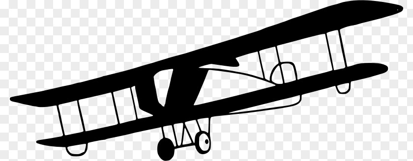Airplane Aircraft Black And White Clip Art PNG