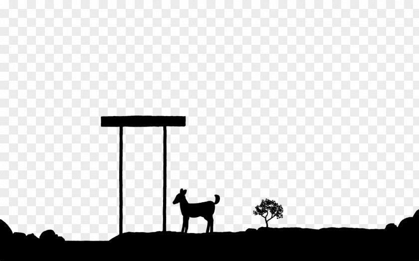 Gate Monochrome Photography Giraffe Silhouette PNG