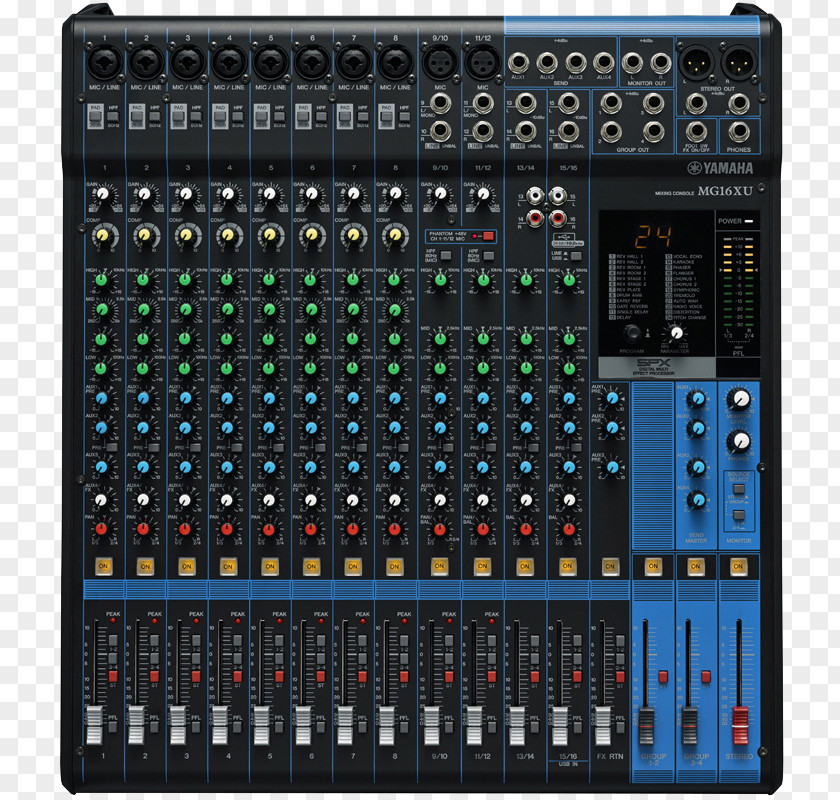 Mixer Physical Map Microphone Audio Mixers Yamaha Corporation Effects Processors & Pedals Sound Reinforcement System PNG