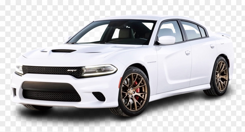 White Dodge Charger Car Challenger Chrysler 2015 SRT Hellcat PNG