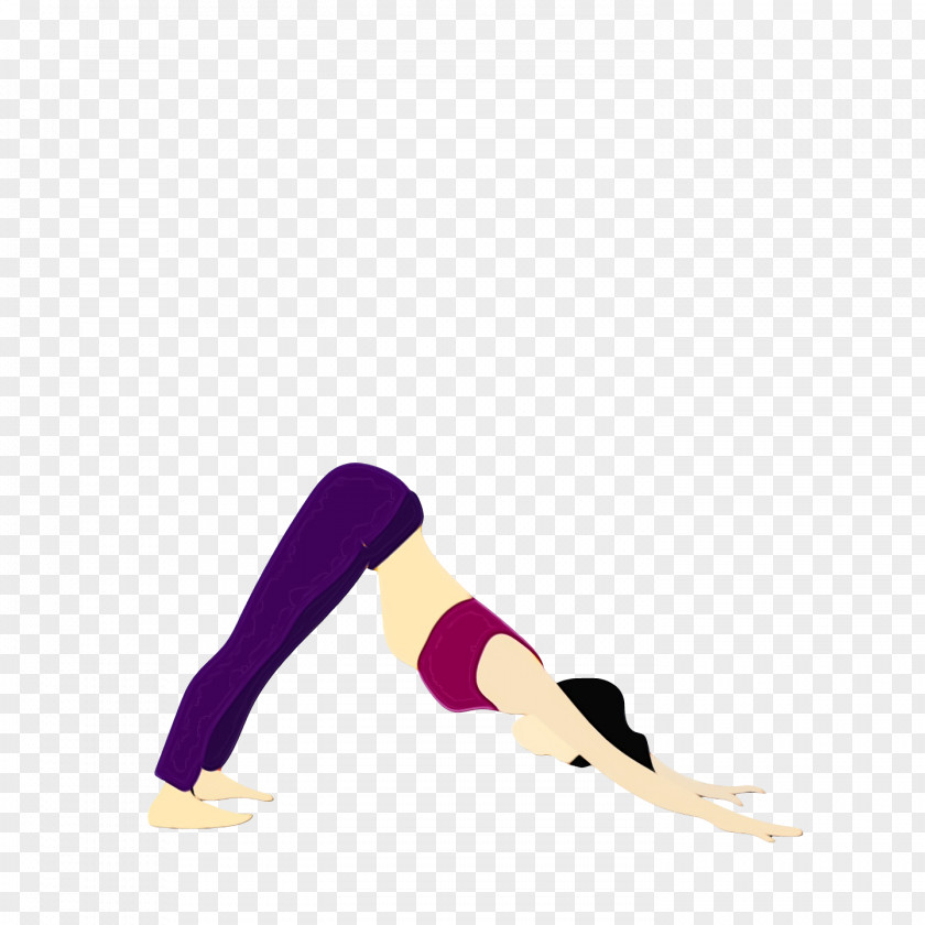 Yoga Sportswear Purple Stretching PNG
