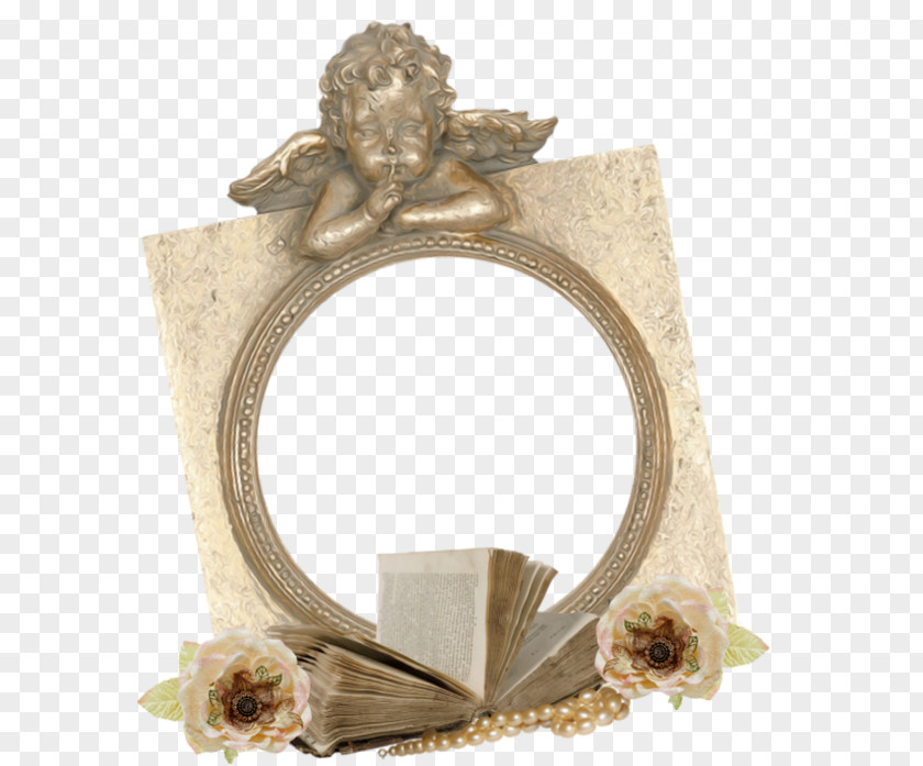 Antique Bronze Picture Frame PNG