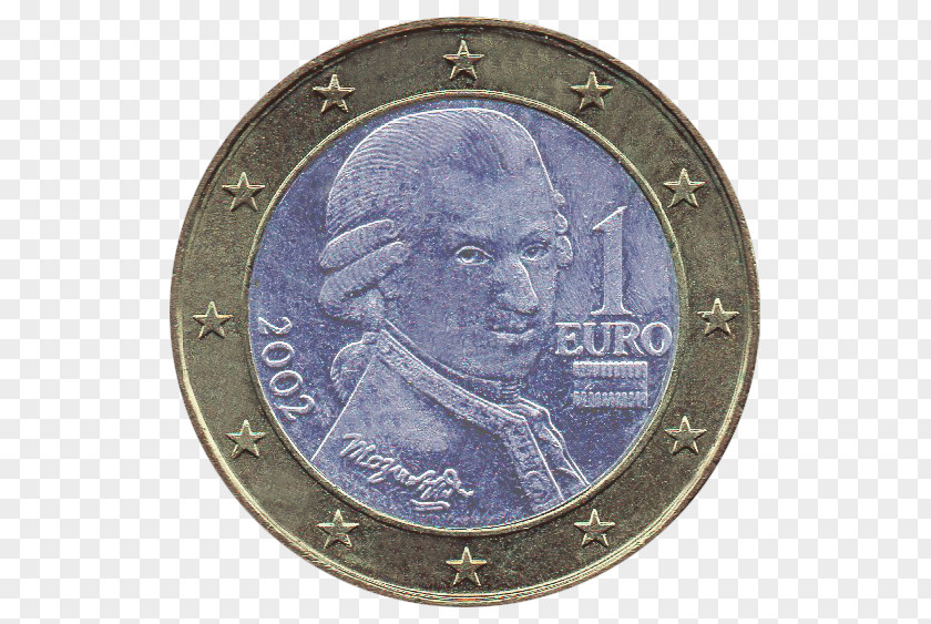 Coin Austrian Euro Coins 1 PNG