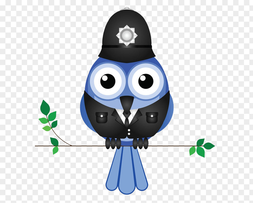Little Bird Police Cap Great Grey Owl Royalty-free Clip Art PNG