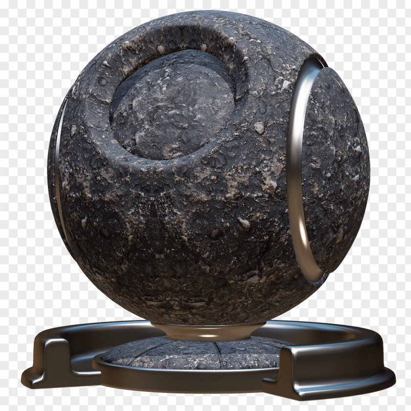 Wall Crack Stone Carving Sphere Rock PNG