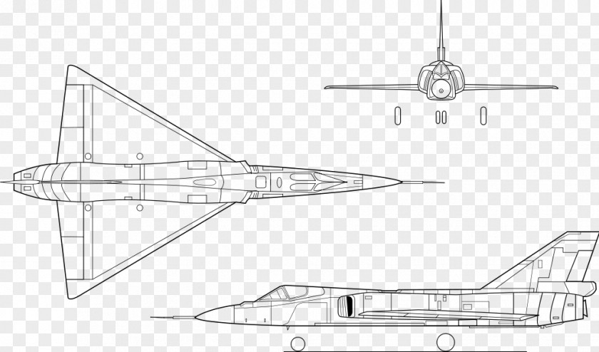 Aircraft Line Convair F-106 Delta Dart F-102 Dagger Airplane F-106A PNG