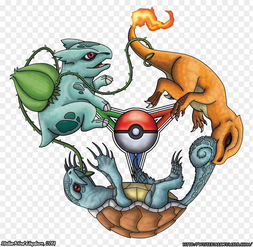Art Squirtle Kanto Charizard PNG