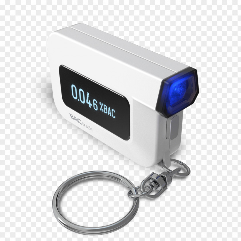 Breathalyzer Badge BACtrack C6 Keychain PNG