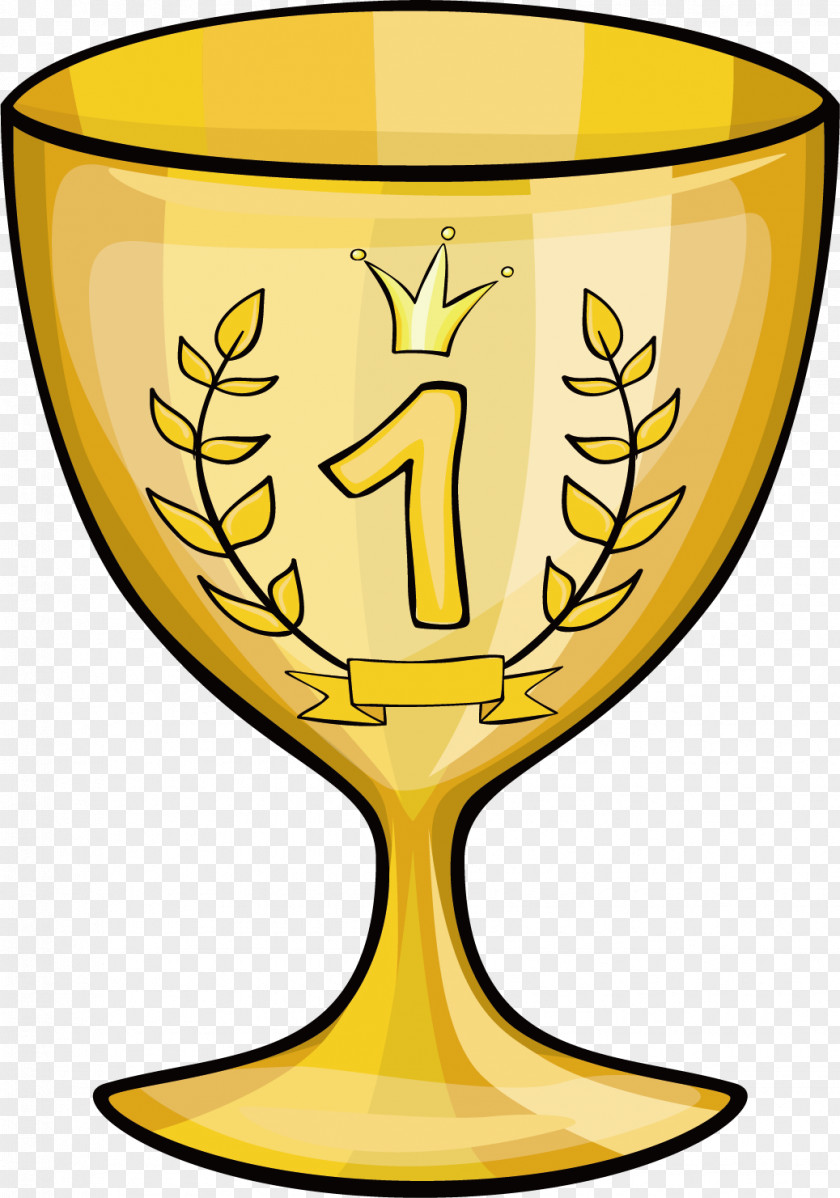 Hand-painted Trophy Clip Art PNG