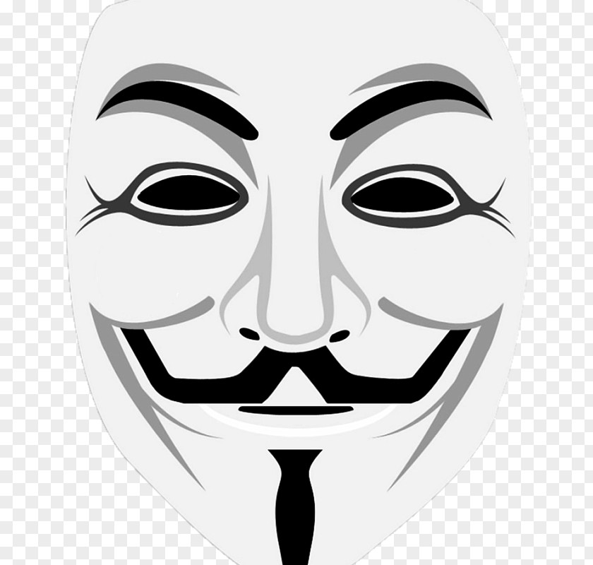 Mask Guy Fawkes Anonymous Security Hacker PNG