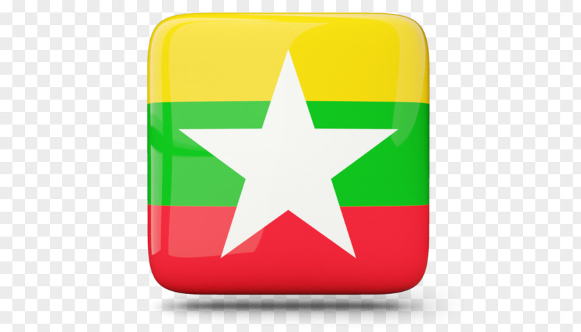 Myanmar Burma Flag Of National PNG