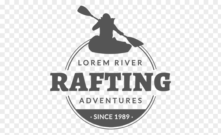 Rafting Logo Label Brand PNG