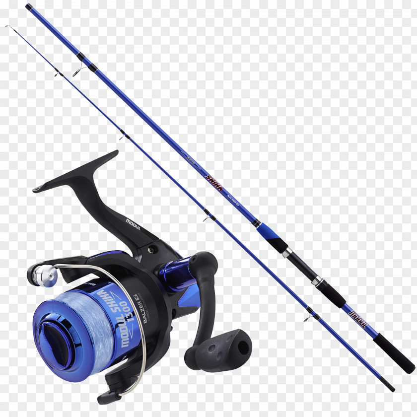 Spin Fishing Rods Northern Pike Reels Blue Angling PNG