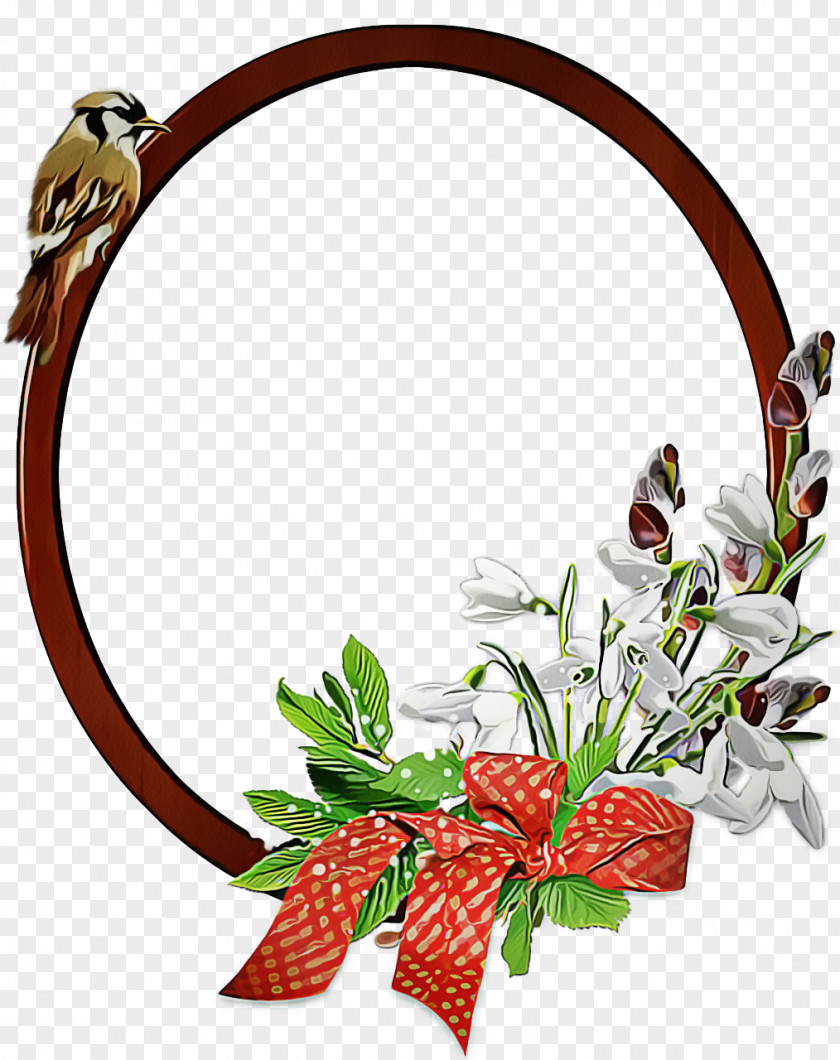 Hummingbird Flower Background Frame PNG