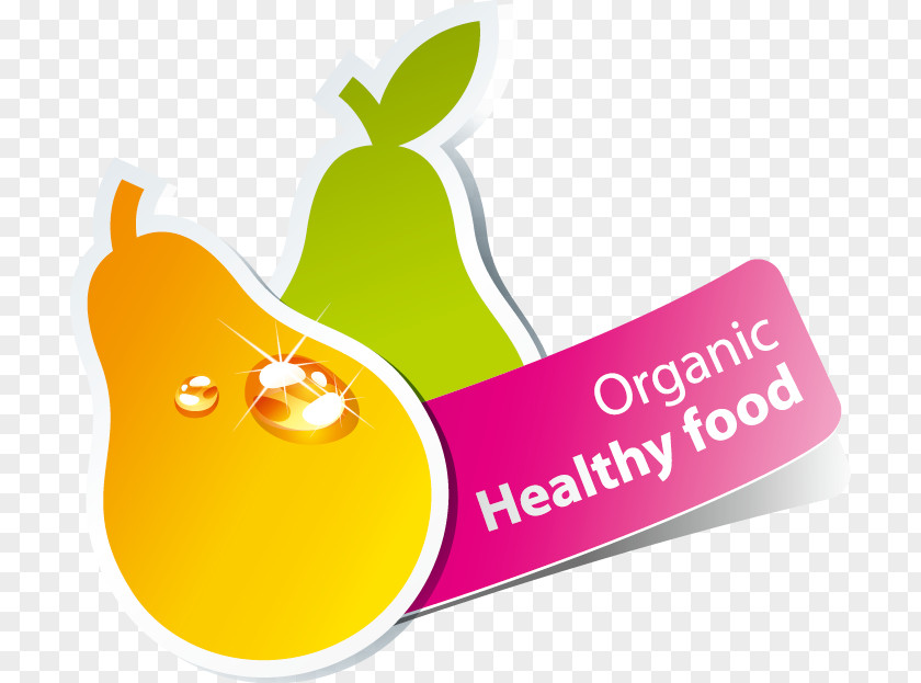 Lovely Fruit Arrow Sticker Tag Vector Download Pear PNG