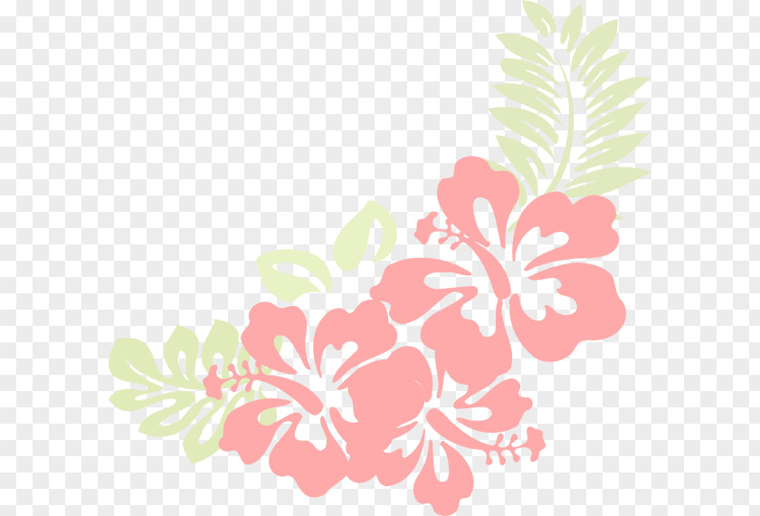Hibiscus Luau Clip Art PNG