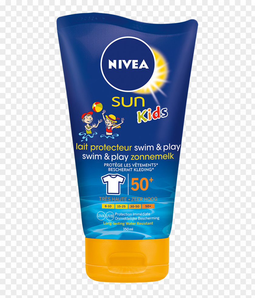 Kids Swimming Pool Sunscreen NIVEA Sun After Moisture Soothing Lotion Factor De Protección Solar PNG