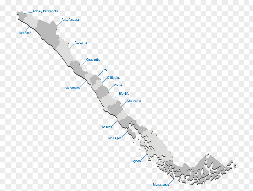 Mapa Chile Regions Of Sierra Gorda, Map Service PNG