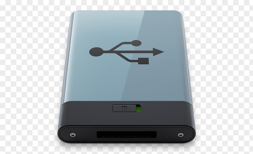 Graphite USB B Gadget Multimedia Electronics Accessory PNG