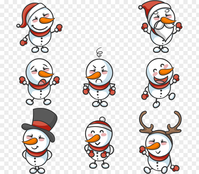 Hand Drawn Snowman Drawing Christmas Download Clip Art PNG