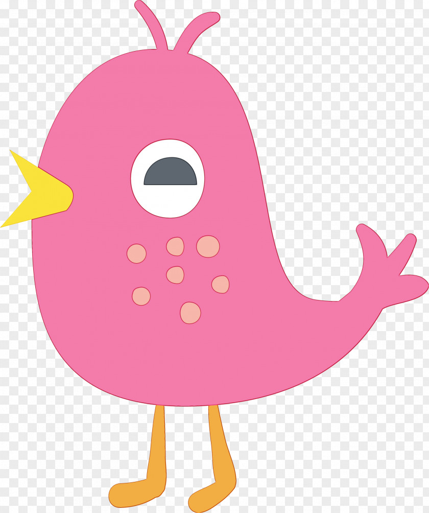 Chicken Cartoon Pink M Pattern Character PNG