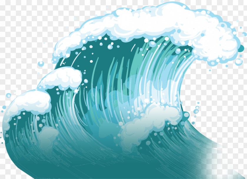 Creative Water Waves Wind Wave Dispersion Clip Art PNG