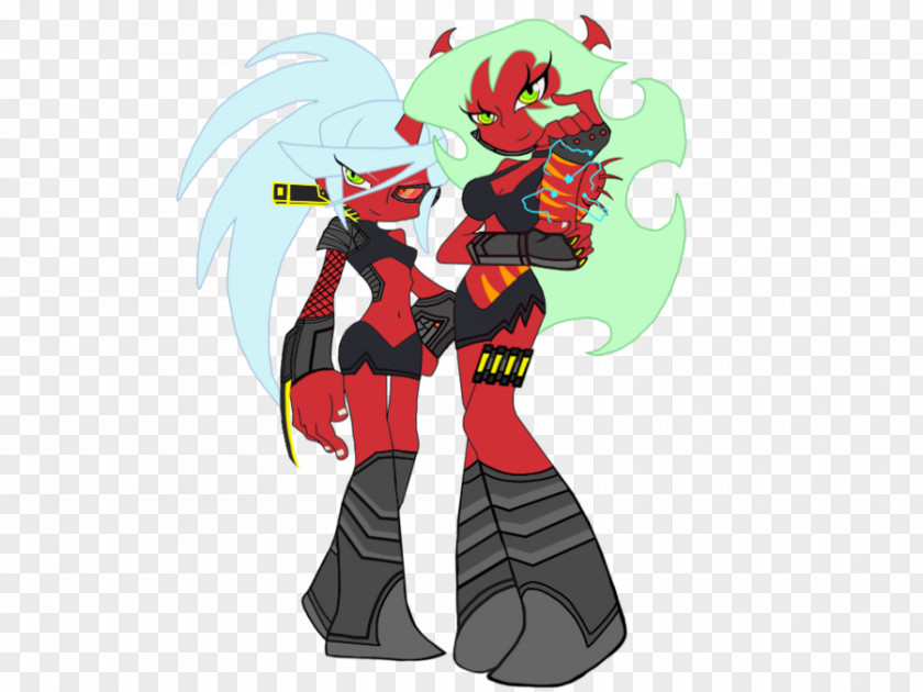 Demon Warrior Garterbelt Stocking スキャンティー Cartoon Illustration PNG