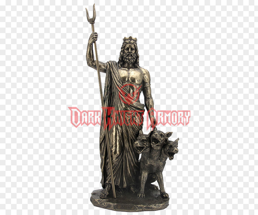 God Hades Poseidon Greek Mythology Underworld Statue PNG