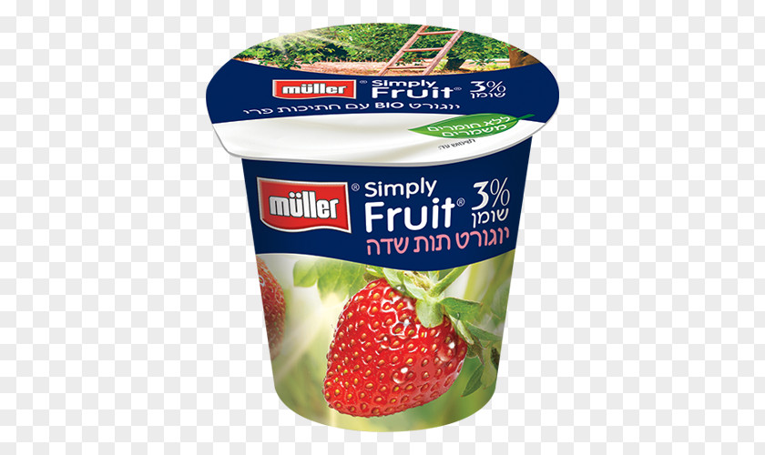 Strawberry Yoghurt Müller Food Mousse PNG