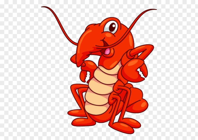 The Lobster Tail Cartoon Illustration PNG