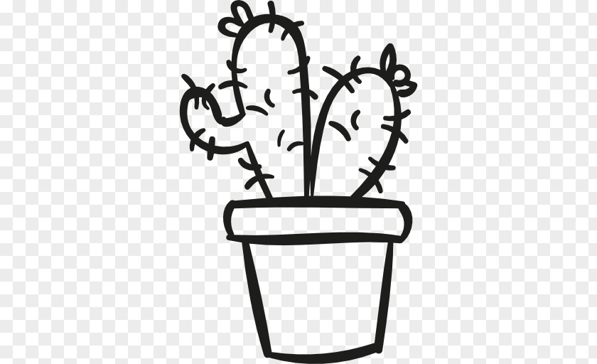 Black Cactus Cactaceae Drawing Clip Art PNG