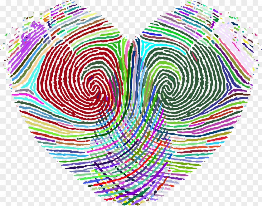 Finger Print Fingerprint Heart Cobram Library Clip Art PNG