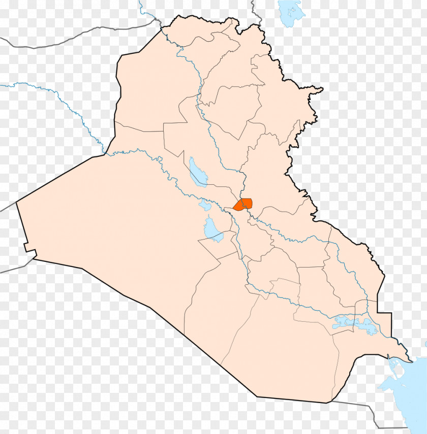 Map Iraq Baghdad Nineveh Governorate Halabja Tikrit PNG