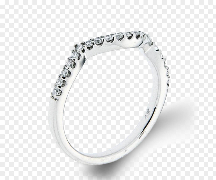 Curve Ring Wedding Silver Body Jewellery PNG