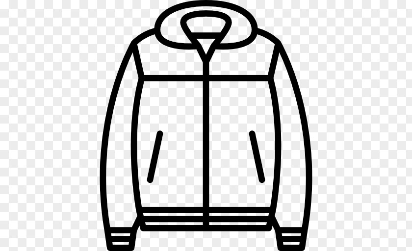 Line Art Flight Jacket Coat Cartoon PNG