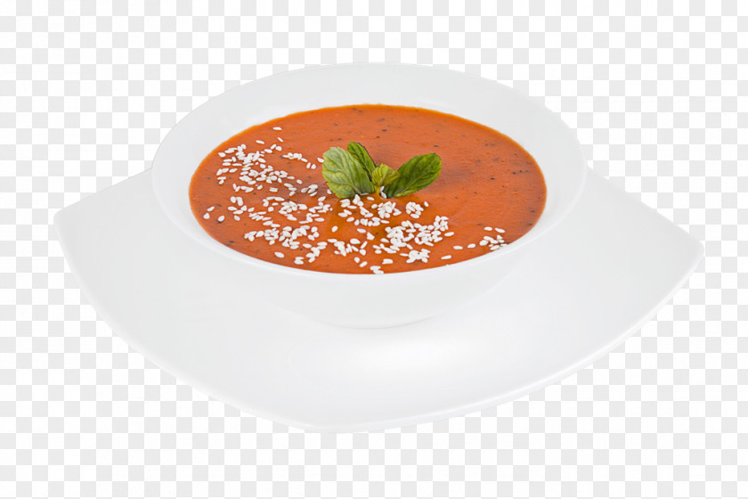Plate Tomato Soup Gazpacho Bisque Vegetarian Cuisine PNG