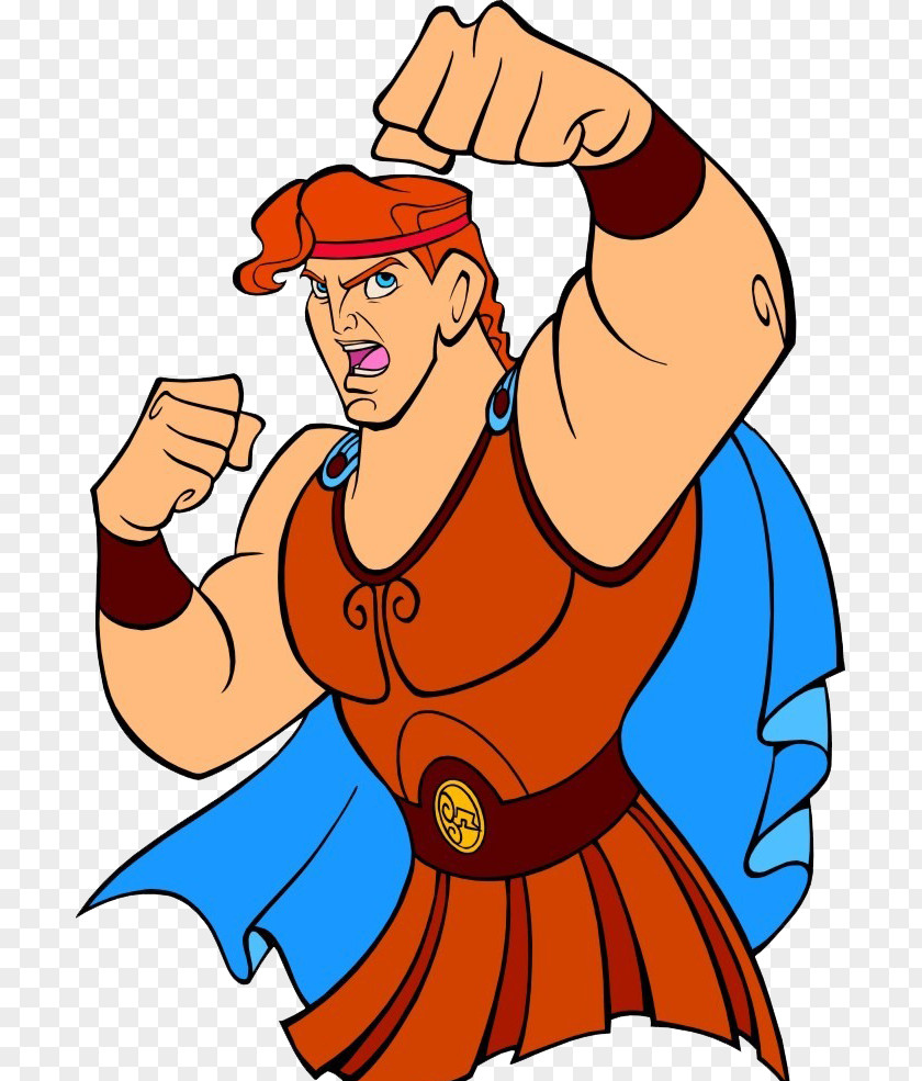 Warriors Fighting Hercules Cartoon Illustration PNG