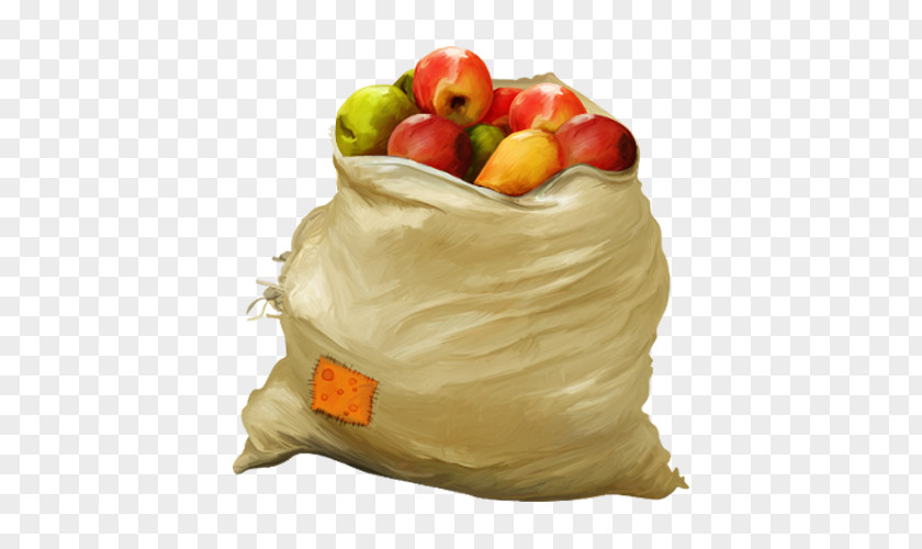 A Bag Of Apples Clip Art PNG