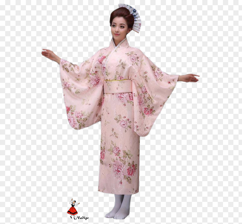 Dress Kimono Robe Geisha Yukata PNG