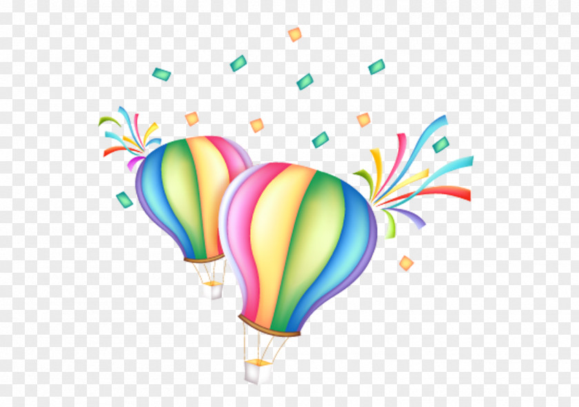 Hot Air Balloon Cartoon Parachute PNG